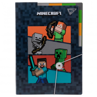 Папка на резинках Yes A4 с тремя разделителями Minecraft (492112) Diawest