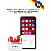 Навушники BeatBox PODS PRO 1 Wireless Charging White-Red (bbppro1wcwr) Diawest