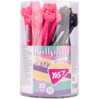 Ручка шариковая Yes Sweety Kitty автоматическая 0,7 мм синяя (411908) (продается по 33 шт) Diawest