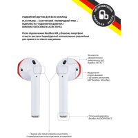 Навушники BeatBox PODS AIR 2 Wireless Charging White-Red (bbpair2wcwr) Diawest