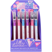 Ручка кулькова Yes Little diamond 0,7 мм синя (412072) (продається по 24 шт) Diawest