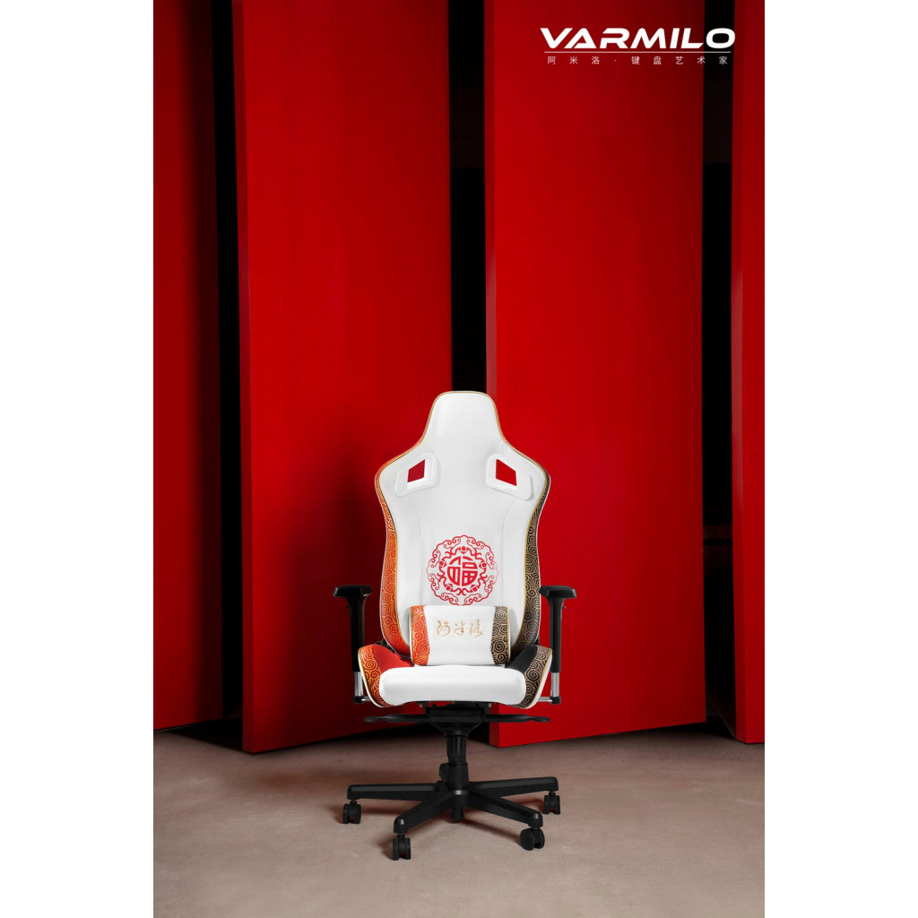 Кресло игровое Varmilo Oriental Charm Racing Black/White (RACB002-01) Diawest