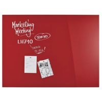 Офисная доска Magnetoplan стеклянная магнитно-маркерная 1200x900 красная Glassboard-Red (13404006) Diawest