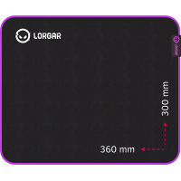 Килимок для мишки Lorgar Main 313 Black/Purple (LRG-GMP313) Diawest