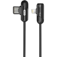 Дата кабель NB38 USB - Lightning + Lightning Audio 1.0m 2.4А Black XoKo (XO-NB38) Diawest