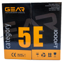 Кабель сетевой UTP 305м, cat.5e, CCA, 4*2*0,51, PVC, indoor, grey GEAR (GEC-UTPCCA051305) Diawest