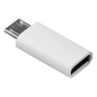 Перехідник Lapara Micro USB Male to USB 3.1 Type-C Female white (LA-MaleMicroUSB-TypeC-Female white) Diawest