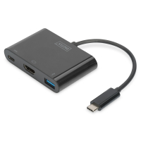 Перехідник USB-C to HDMA 2xUSB Digitus (DA-70855) Diawest