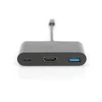 Перехідник USB-C to HDMA 2xUSB Digitus (DA-70855) Diawest