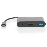 Перехідник USB-C to HDMA 2xUSB Digitus (DA-70855) Diawest