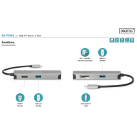 Концентратор Digitus Travel USB-C 5 Port (DA-70891) Diawest