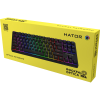 Клавиатура Hator Rockfall 2 Optica TKL Black USB Black (HTK-730) Diawest