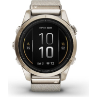Смарт-годинник Garmin EPIX PRO (g2), 42mm, Saph, SftGld SS, Crm Hthr Nyln, Excl, GPS (010-02802-20) Diawest