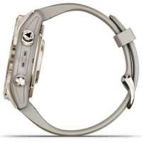Смарт-годинник Garmin fenix 7S Pro Saph Solar, Soft Gold SS w/Lt. Sand Band, GPS (010-02776-15) Diawest