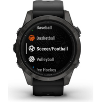 Смарт-часы Garmin EPIX PRO (g2), 42mm, Saph, CrbnGry DLC Ti, Black, GPS (010-02802-15) Diawest