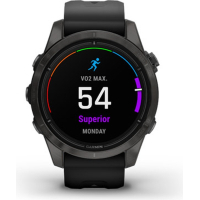 Смарт-часы Garmin EPIX PRO (g2), 42mm, Saph, CrbnGry DLC Ti, Black, GPS (010-02802-15) Diawest