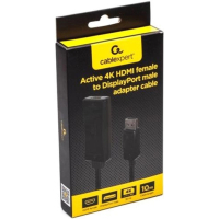 Перехідник HDMI to DisplayPort 4K30Hz Cablexpert (A-HDMIF30-DPM-01) Diawest