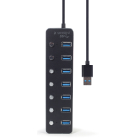 Концентратор Gembird USB 3.0 7 ports (UHB-U3P7P-01) Diawest