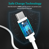 Дата кабель USB 2.0 Type-C to Type-C 1.0m Choetech (CC0002-WH) Diawest