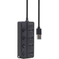 Концентратор Gembird USB 2.0 4 ports (UHB-U2P4P-01) Diawest