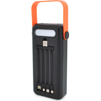 Батарея універсальна Voltronic 30000mAh Solar, Flashlight, inp:Type-C/MicroUSB/Lightning, out:USB*4, with 4 owner cable (YM-635CX / 28189) Diawest