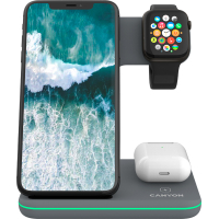 Зарядний пристрій Canyon WS-303, 3in1 Wireless Dark Grey (CNS-WCS303DG) Diawest