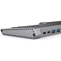 Порт-реплікатор XoKo 14-in-1 Dock USB-C (HDMI/VGA/USB3.0/.../USB-C PD/RJ45/..) (XK-AC1400-SL) Diawest