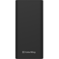 Батарея універсальна ColorWay 30 000 mAh Lamp, Black (CW-PB300LPB3BK-F) Diawest