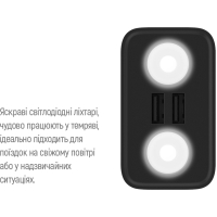 Батарея универсальная ColorWay 30 000 mAh Lamp, Black (CW-PB300LPB3BK-F) Diawest