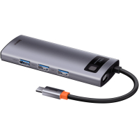 Концентратор Baseus USB3.1 Type-C to USB Type C PD 100W/HDMI 4K 60 Hz/3*USB 3.2 Gen1/ 5in1 (CAHUB-CX0G) Diawest