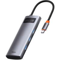 Концентратор Baseus USB3.1 Type-C to USB Type C PD 100W/HDMI 4K 60 Hz/3*USB 3.2 Gen1/ 5in1 (CAHUB-CX0G) Diawest