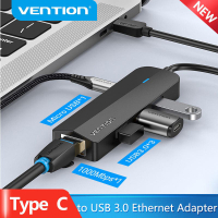 Концентратор Vention USB 3.1 Type-C to 3xUSB 3.0+MicroUSB+RJ45 100M Ethernet black (TGPBB) Diawest