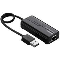 Концентратор Ugreen USB 3.0 Type A to 3xUSB 2.0 + RJ45 1000M Ethernet black (20264) Diawest
