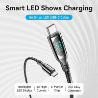 Дата кабель USB-C to USB-C1.2m 3.1 100W Display Zinc Alloy Vention (TAYBAV) Diawest