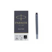 Чорнило для пір'яних ручок Parker Картриджі Quink / 5шт чорний (11 410BK) Diawest
