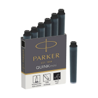Чернила для перьевых ручек Parker Картриджи Quink Mini /6шт черный (11 510BK) Diawest