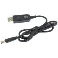 Кабель живлення USB 2.0 AM to DC 5.5 х 2.1 mm 1.0m 5V to 12V Dynamode (DM-USB-DC-5.5x2.1-12V) Diawest