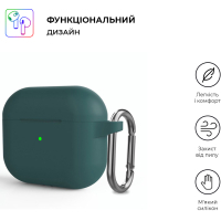 Чохол для навушників Armorstandart Hang Case для Apple AirPods 3 Dark Green (ARM60309) Diawest