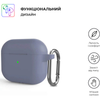 Чохол для навушників Armorstandart Hang Case для Apple AirPods 3 Lavender (ARM60311) Diawest