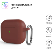 Чохол для навушників Armorstandart Hang Case для Apple AirPods 3 Scarlet (ARM60323) Diawest