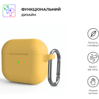 Чохол для навушників Armorstandart Hang Case для Apple AirPods 3 Yellow (ARM60325) Diawest