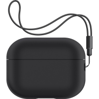 Чохол для навушників Armorstandart Silicone Case with straps для Apple Airpods Pro 2 Black (ARM68608) Diawest