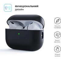 Чохол для навушників Armorstandart Silicone Case для Apple Airpods Pro 2 Black (ARM64546) Diawest