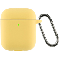 Чохол для навушників Armorstandart Ultrathin Silicone Case With Hook для Apple AirPods 2 Yellow (ARM59696) Diawest