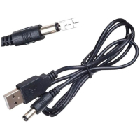 Кабель живлення USB 2.0 AM to DC 5.5 х 2.1 mm 1.0m 5V to DC 5V Dynamode (DM-USB-DC-5.5x2.1mm) Diawest