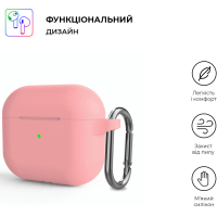 Чохол для навушників Armorstandart Hang Case для Apple AirPods 3 Pink (ARM60320) Diawest