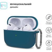 Чохол для навушників Armorstandart Hang Case для Apple AirPods Pro 2 Lake Blue (ARM68598) Diawest