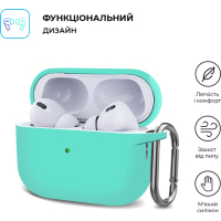 Чохол для навушників Armorstandart Hang Case для Apple AirPods Pro 2 Mint Green (ARM68589) Diawest