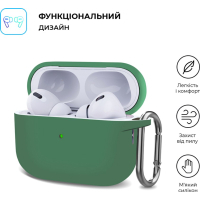 Чохол для навушників Armorstandart Hang Case для Apple AirPods Pro 2 Pine Green (ARM68590) Diawest