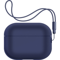 Чехол для наушников Armorstandart Silicone Case with straps для Apple Airpods Pro 2 Dark Blue (ARM68609) Diawest